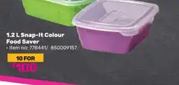 Game 1.2 L Snap-It Colour Food Saver offer