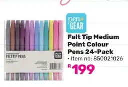 Game Felt Tip Medium Point Colour Pens 24-Pack offer