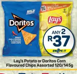 Lay's Potato or Doritos Corn Flavoured Chips
