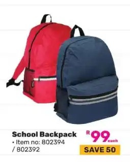 Game School Backpack offer