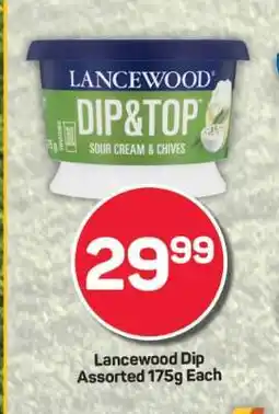 Pick n Pay Lancewood Dip Assorted 175g Each offer