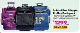 Game School Bus Steppa Trolley Backpack offer