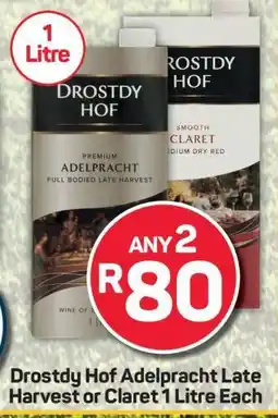 Pick n Pay Hypermarket Drostdy Hof Adelpract Late Harvest or Claret offer