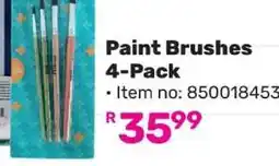 Game Paint Brushes 4-Pack offer