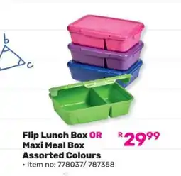 Game Flip Lunch Box OR Maxi Meal Box offer