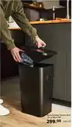 Leroy Merlin Delinia Kitchen Dustbin With Lift Lid Black 26L offer