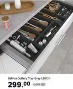 Leroy Merlin Delinia Cutlery Tray Grey L90cm offer