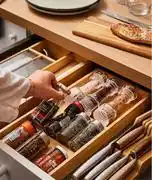 Leroy Merlin Delinia Bamboo Spice Rack Drawer Organiser W20 x D44 x H4.9cm offer