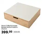 Leroy Merlin Delinia Bamboo Coffee Pod Holder W35.9 x D30.9 x H10.2cm offer