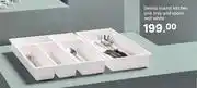 Leroy Merlin Delinia Scandi Kitchen Sink Tray & Spoon Rest White offer