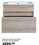 Leroy Merlin Sensea Bathroom Cabinet Wall Mount Compact 1 Drawer 600 Oak offer