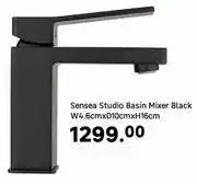 Leroy Merlin Sensea Studio Basin Mixer Black W4.6cm x D10cm x H16cm offer