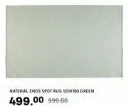 Leroy Merlin Naterial ENOS Spot Rug Green-120 x 180 offer