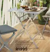 Leroy Merlin Naterial Xara II Origami Aluminium Patio Table Grey (Excludes Chairs)-L71cm X W71cm X H74cm offer