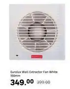 Leroy Merlin Eurolux Wall Extractor Fan White-150mm offer