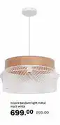 Leroy Merlin Inspire Pendant Light Metal Matt White offer