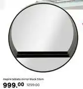 Leroy Merlin Inspire Tableto Mirror Black-55cm offer