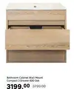 Leroy Merlin Sensea Bathroom Cabinet Wall Mount Compact 2 Drawer 600 Oak offer