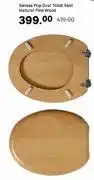 Leroy Merlin Sensea Pop Oval Toilet Seat Natural Pine Wood offer