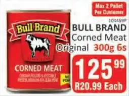 KitKat Cash and Carry Bull Brand Corned Meat Original 300g 6s offer