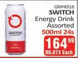 KitKat Cash and Carry SWITCH Energy Drink Assorted offer