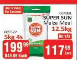 KitKat Cash and Carry SUPER SUN Maize Meal offer