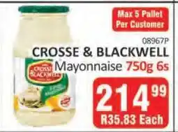 KitKat Cash and Carry Crosse & Blackwell Mayonnaise 750g 6s offer