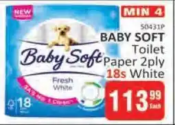 KitKat Cash and Carry BABY SOFT Toilet Paper 2ply 18s White offer