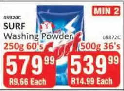 KitKat Cash and Carry SURF Washing Powder 250g 60's offer