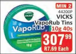 KitKat Cash and Carry VICKS VapoRub Tins 10g 40s offer