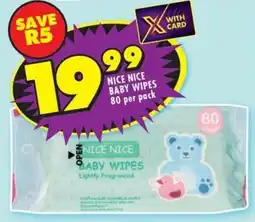 Shoprite Nice nice baby wipes offer