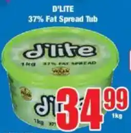 Boxer D'lite 37% fat spread tub offer