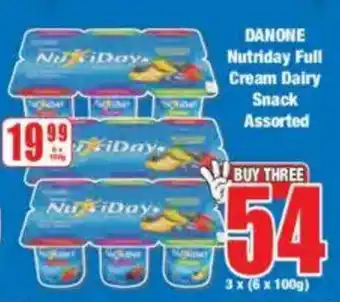 Boxer Danone nutriday full cream dairy snack assorted offer