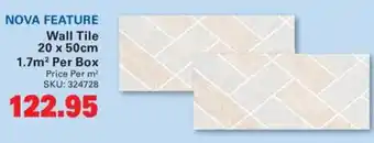 Cashbuild Nova feature wall tile offer