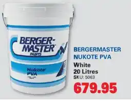 Cashbuild Bergermaster nukote pva offer