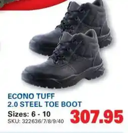 Cashbuild Econo tuff 2.0 steel toe boot offer
