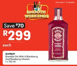 Makro’s liquor Bombay bramble gin with a blackberry and raspberry infusion offer