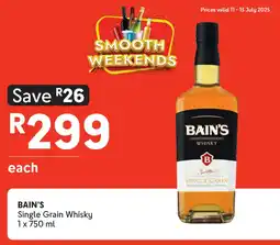 Makro’s liquor Bain's single grain whisky offer