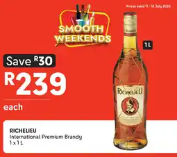 Makro’s liquor Richelieu international premium brandy offer