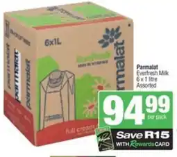 SuperSpar Parmalat everfresh milk offer