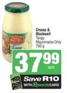 SuperSpar Crosse & blackwell tangy mayonnaise offer
