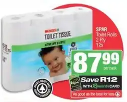SuperSpar Spar toilet rolls offer