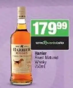 Spar Tops Harrier Finest Matured Whisky offer