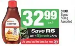 SuperSpar Spar syrup offer