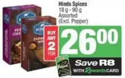 SuperSpar Hinds spices offer