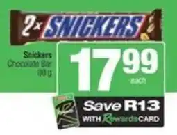 SuperSpar Snickers chocolate bar offer
