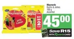 SuperSpar Maynards gums & jellies offer