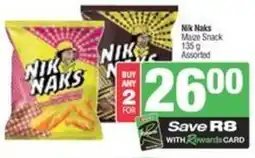SuperSpar Nik naks maize snack offer