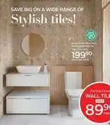 CTM Sycamore Botanical Ivory Matt Ceramic Wall Tile-265 x 800mm Per Sqm offer