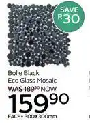 CTM Bolle Black Eco Glass Mosaic-300 x 300mm Each offer
